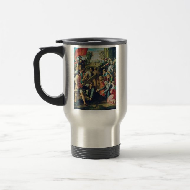Christ Falling on the way to Calvary Reisebecher (Links)