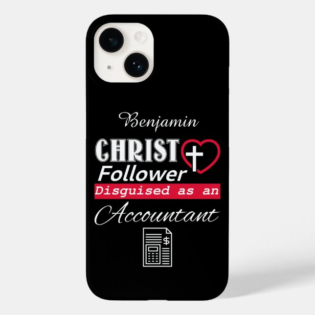 Christ Follower als Buchhalter Christlich getarnt Case-Mate iPhone 14 Hülle (Rückseite)