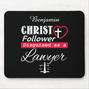 Christ Follower als Christlicher Anwalt getarnt Mousepad