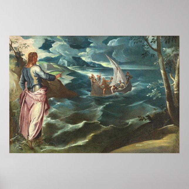 Christ Galilee - Jacopo Tintoretto Fine Art Poster (Vorne)