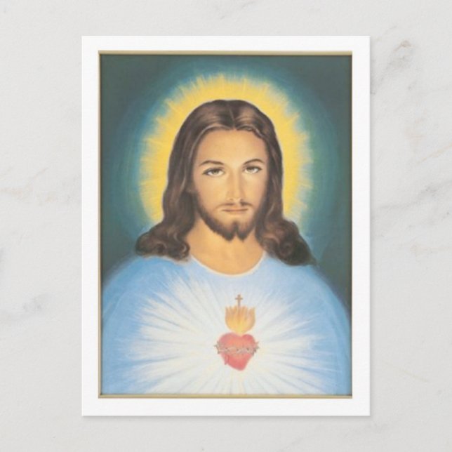 Christ heiliges Herz Postkarte (Vorderseite)