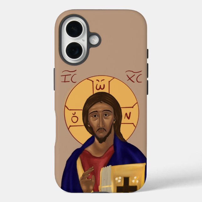 Christ Icon iPhone Case - mehrere Größen (Rückseite)