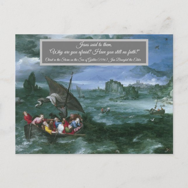 Christ im Sturm Postkarte (Vorderseite)