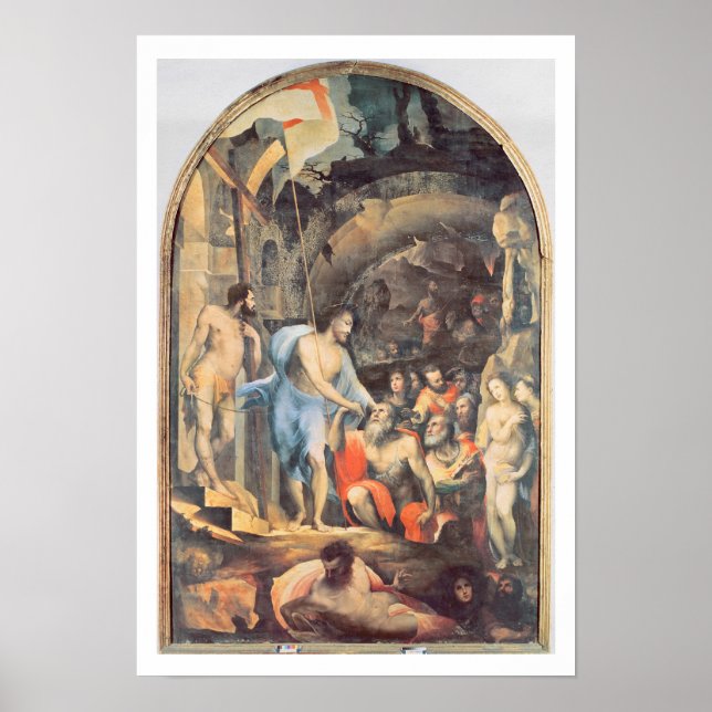 Christ in Limbo, c.1530-35 (Panel) Poster (Vorne)