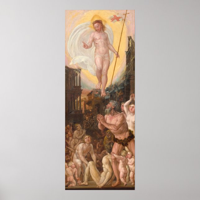 Christ in Limbo - Hans Mielich Fine Art Poster (Vorne)