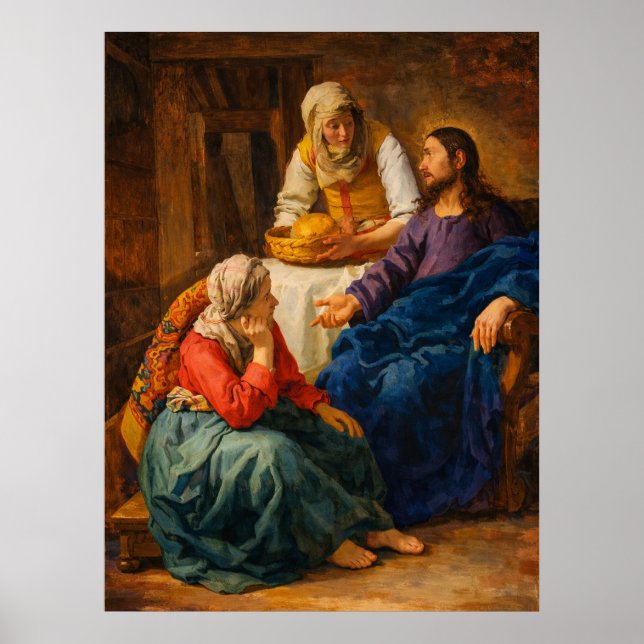 Christ in the House of Martha and Mary  Poster (Vorne)