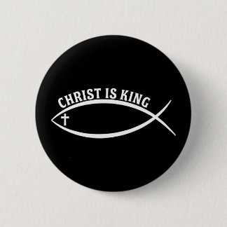 Christ ist King Button