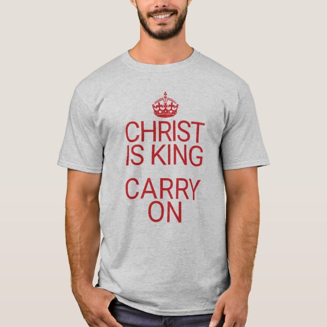 Christ ist King Christlich Bible Study T-Shirt (Vorderseite)