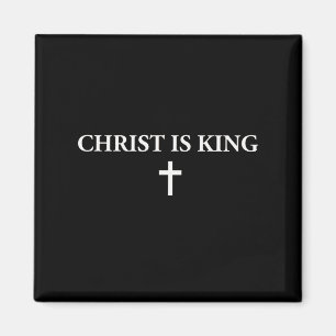 Christ ist König Christliches Kreuz Religiöser Jes Magnet