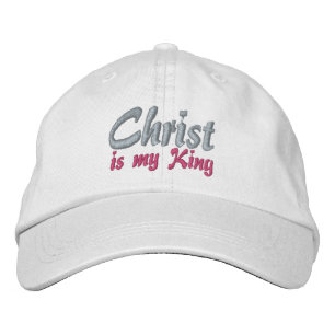 Christ ist mein König Christlich bestickte Ladys C Bestickte Baseballkappe