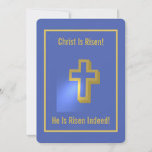 Christ ist Risen Gold Religious Cross Iris Oster