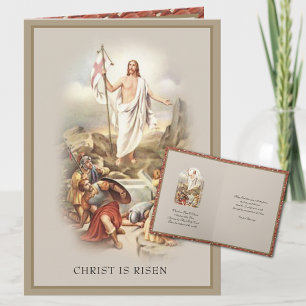 Christ ist Risen Happy Oster Auferstehung Feiertagskarte