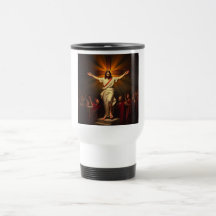 Christ ist Risen Travel Mug