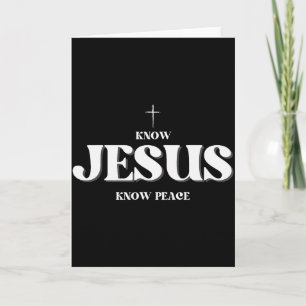 Christ kennt Jesus kennt Frieden Religion Gott Bib Karte