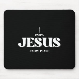 Christ kennt Jesus kennt Frieden Religion Gott Bib Mousepad