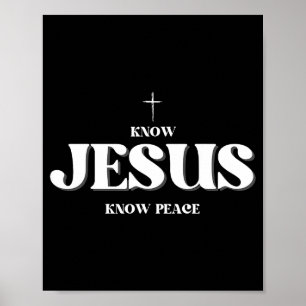 Christ kennt Jesus kennt Frieden Religion Gott Bib Poster