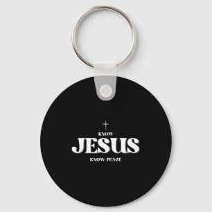 Christ kennt Jesus kennt Frieden Religion Gott Bib Schlüsselanhänger