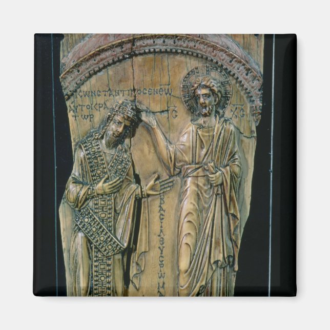 Christ Krönung des Kaisers Konstantin VII Magnet (Vorne)