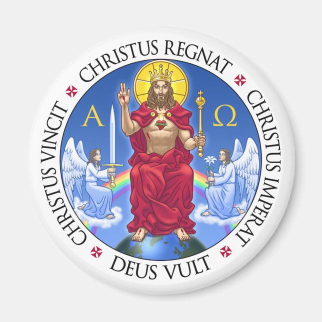 Christ le Roi - aimant (Devant)