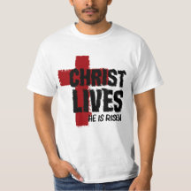 CHRIST LEBEN Er ist Christlicher Cross Oster.