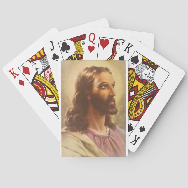 Christ-Leiter von Warner Sallman Spielkarten (Rückseite)