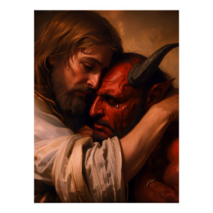 Christ Loving Lucifer Poster
