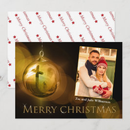 Christ Ornament Reflection Gold Foto