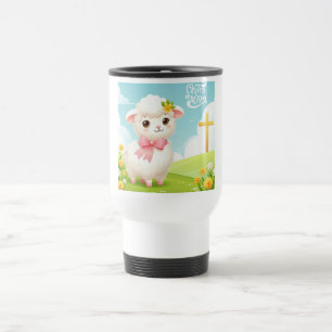 Christ/Ostern/Lamm/Kreuz Reisebecher