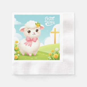 Christ/Ostern/Lamm/Kreuz Serviette