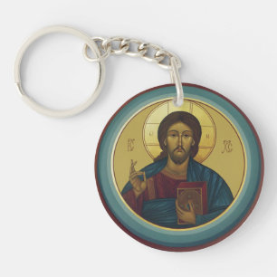 Christ Pantocrator byzantin Mosaïque ronde Art