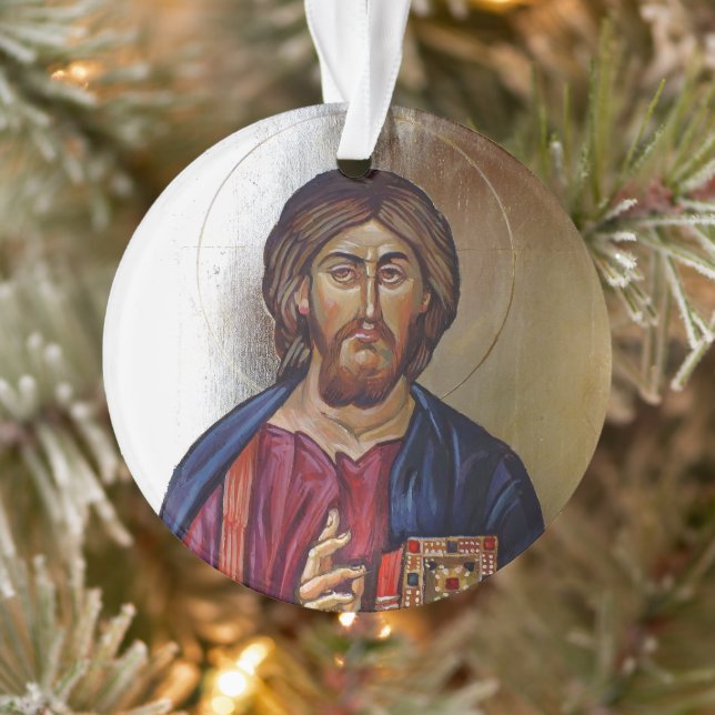 Christ Pantocrator Et Sainte Marie Theotokos (Arbre)