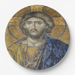 Christ Pantocrator Mosaic Iconic Religious Roman A Pappteller