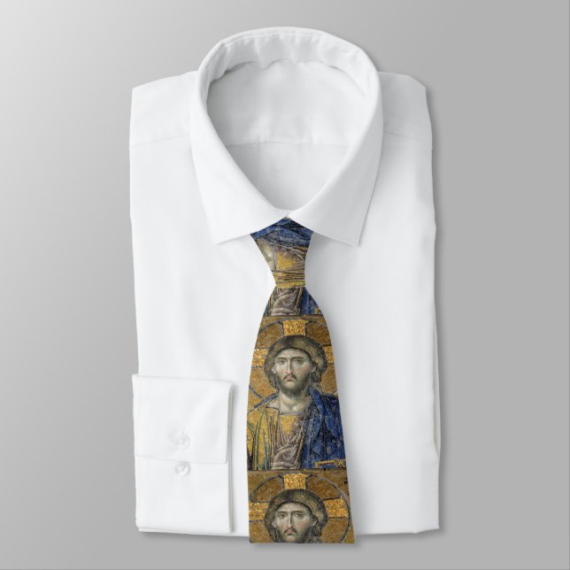 Christ Pantocrator Mosiac Iconic Religious Roman A Krawatte (Gebunden)