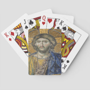 Christ Pantocrator Mosiac Iconic Religious Roman A Spielkarten