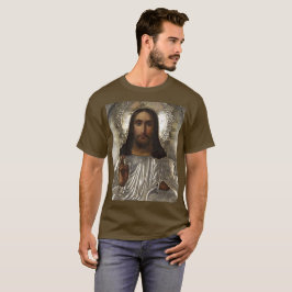 Christ Pantocrator Silver Oklad Riza Russisches Sy T-Shirt