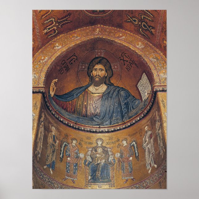 Christ Pantocrator und die Madonna Poster (Vorne)