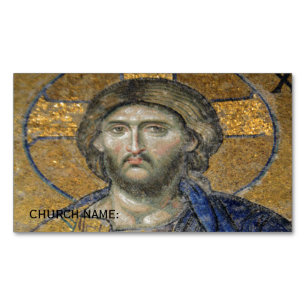 Christ Pantokrator Mosaik Ikonische religiöse römi Magnetische Visitenkarte