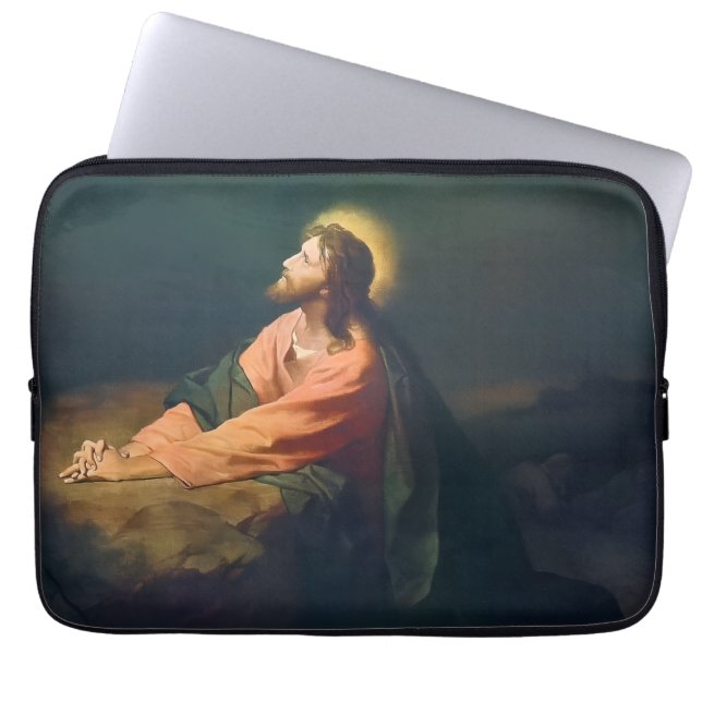 Christ Praying in the Garden Gethsemane Laptopschutzhülle (Vorderseite)