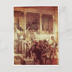 Christ Preaching at Capernaum c. 1878-79 Postkarte