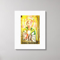 Christ Priest gestreifte Canvas Print
