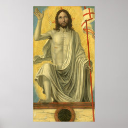Christ Risen - Bergognone Kunstgedicht Poster