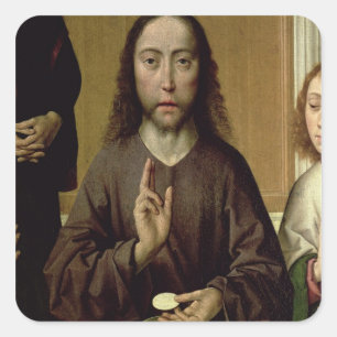 Christ Sessing 2 Quadratischer Aufkleber
