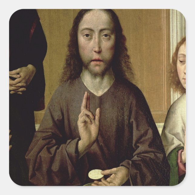 Christ Sessing 2 Quadratischer Aufkleber (Vorderseite)