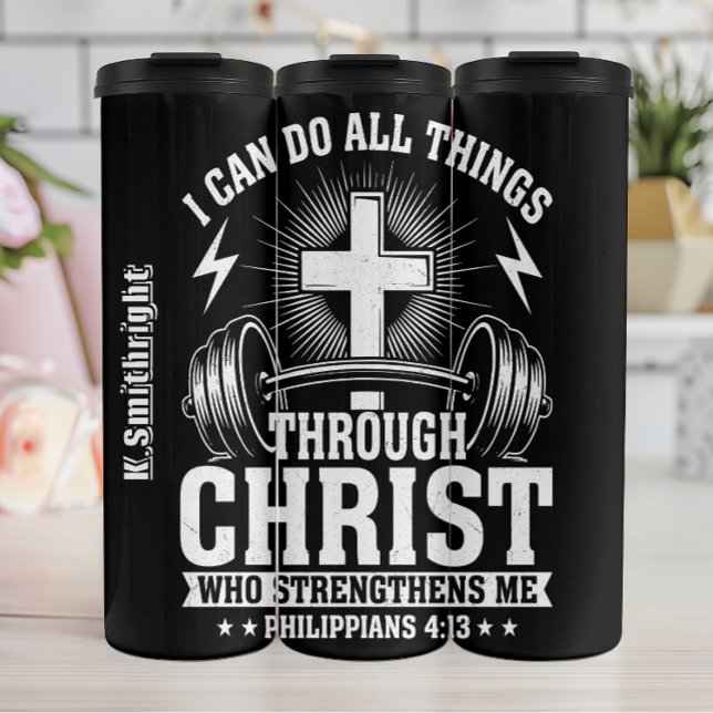 Christ stärkt meine philippinischen Grafik Thermosbecher (Von Creator hochgeladen)