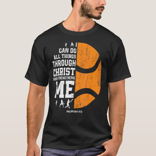 Christ stärkt mich in der religiösen Christlichen  T-Shirt (Vorderseite)