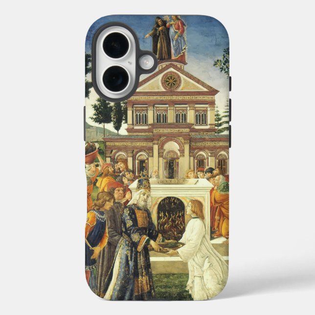 Christ-Tempel von Sandro Botticelli iPhone 16 Hülle (Rückseite)