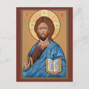 Christ the Light Giver Prayer Card Postkarte