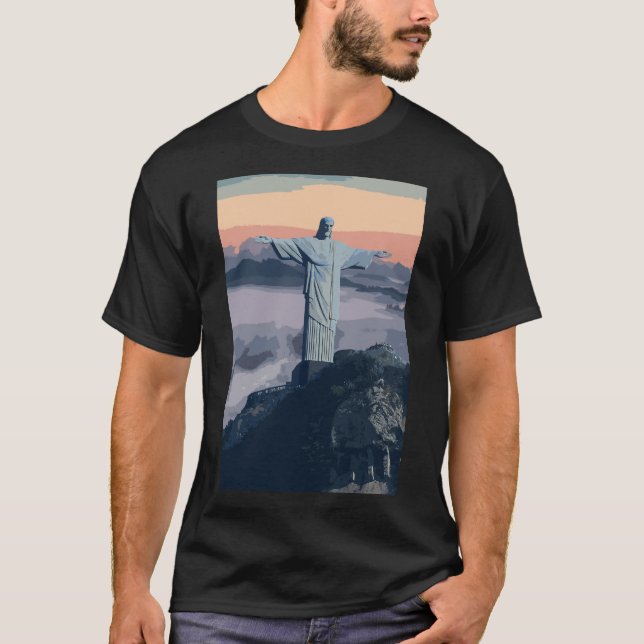 Christ The Redeemer Brasilien Rio T-Shirt (Vorderseite)