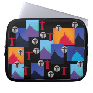 Christ the Redeemer Pattern - Rio Laptopschutzhülle