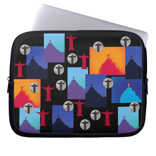Christ the Redeemer Pattern - Rio Laptopschutzhülle (Vorderseite)